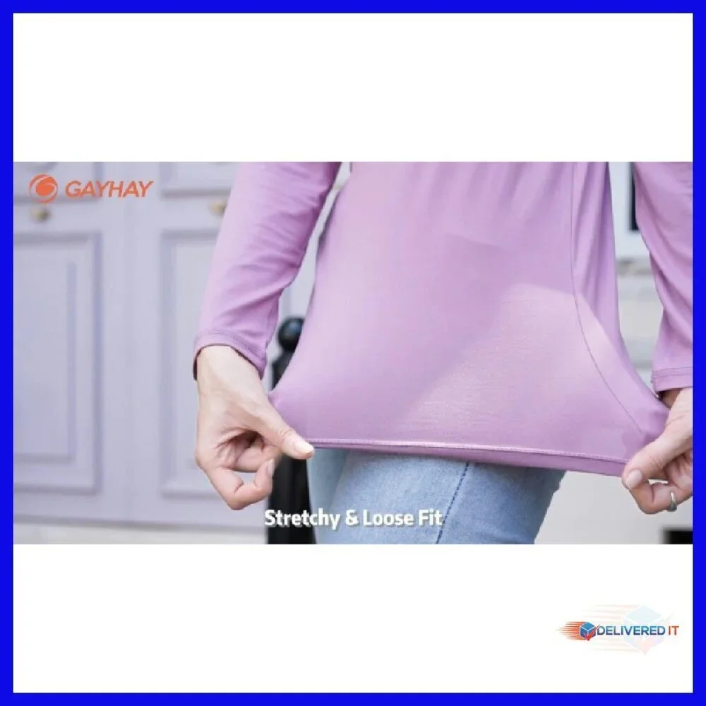 Soft Long Sleeve Crew Neck Tees 3-Pack Loose Fit Basic Tops Women
